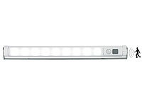 Lunartec Automatische LED-Lichtleiste m. Bewegungsmelder (refurbished); LED-Batterieleuchten mit Bewegungsmelder 