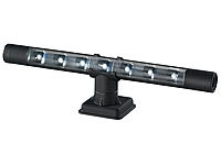 Lunartec Flexible kaltweiße 4in1-LED-Unterbauleuchte, schwarz; LED-Batterieleuchten mit Bewegungsmelder 