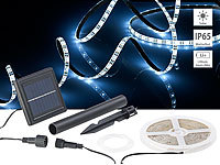 Lunartec Solar-LED-Streifen mit 180 tageslichtweißen LEDs, Versandrückläufer; LED-Lichtbänder LED-Lichtbänder 