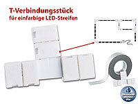Lunartec T-Verbindungsstück für LED-Streifen der Serie LE, IP44; LED-Lichtbänder Outdoor LED-Lichtbänder Outdoor LED-Lichtbänder Outdoor 