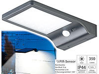 Lunartec Solar-LED-Wandleuchte mit PIR-Sensor & Nachtlicht, IP44, 350 Lumen; LED-Solar-Glasbausteine LED-Solar-Glasbausteine LED-Solar-Glasbausteine LED-Solar-Glasbausteine 