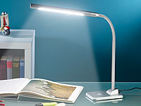 Lunartec LED-Schreibtischlampe 7 W mit langem Schwanenhals (refurbished); LED-Solar-Engel 
