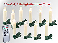 ; LED-Weihnachtsbaumkerzen-Lichterketten 