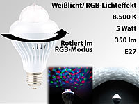 Lunartec Rotierende Disco-LED-Lampe, Galaxie-Effekt, Weißlichtmodus, E27, 5 W; LED-Solar-Wandlampen für den Außenbereich LED-Solar-Wandlampen für den Außenbereich LED-Solar-Wandlampen für den Außenbereich LED-Solar-Wandlampen für den Außenbereich 