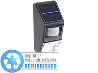 Lunartec LED-Solar-Wandleuchte, Versandrückläufer; Winter-Deko-Glasflaschen mit LED-Echtwachskerzen 