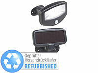 Lunartec Solar-LED-Strahler, PIR-Bewegungssensor, 16 LEDs, Versandrückläufer; Winter-Deko-Glasflaschen mit LED-Echtwachskerzen 