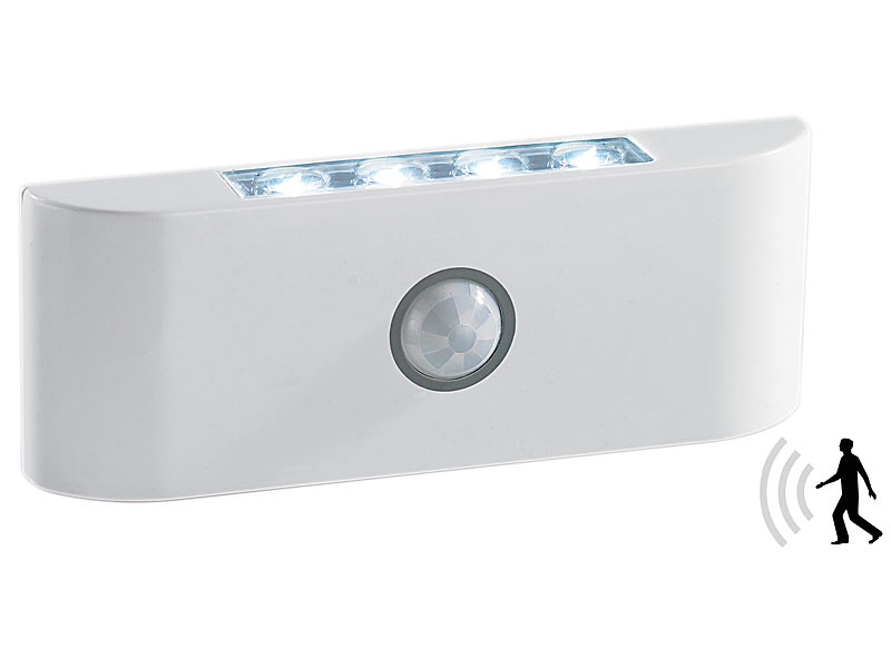 Lunartec LED-Treppen und Unterbau-Leuchte mit PIR-Bewegungssensor