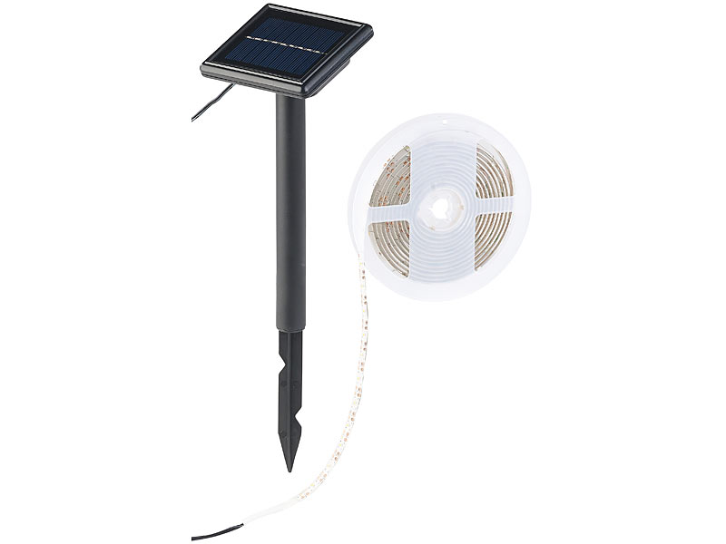 Lunartec LED Band mit Netzteil: LED-Streifen LE-300MA, 3 m, warmweiß mit  Netzteil (LED Leiste mit Netzteil)