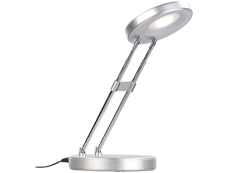Lunartec Zusammenklappbare SMD-LED-Schreibtischlampe, 220 3 warmweiß, Watt lm