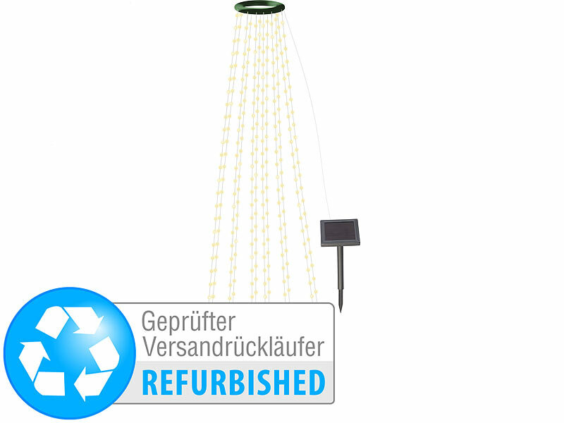 ; LED-Lichterketten für innen und außen, LED-Solar-Lichterketten (warmweiß) LED-Lichterketten für innen und außen, LED-Solar-Lichterketten (warmweiß) LED-Lichterketten für innen und außen, LED-Solar-Lichterketten (warmweiß) 