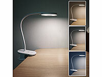 Lunartec Schreibtischleuchte, LED-Clip-On-Leselampe