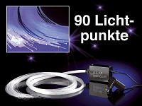 Lunartec Sternenhimmel Decke: Glasfaser-RGB-LED-Sternenhimmel mit