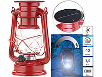 Lunartec Sturmlampe Solar, Solar Sturmlaterne, Solar-Laternen Camping