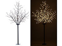 Lunartec LED-Deko-Baum mit 600 beleuchteten Blüten, 250 cm