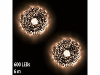 Lunartec Lichterketten außen, LED-Lichterkette für innen