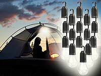 Lunartec 16er-Set LED-Akku-Glühbirnen mit je 120 Lumen, 400 mAh, USB-Ladung