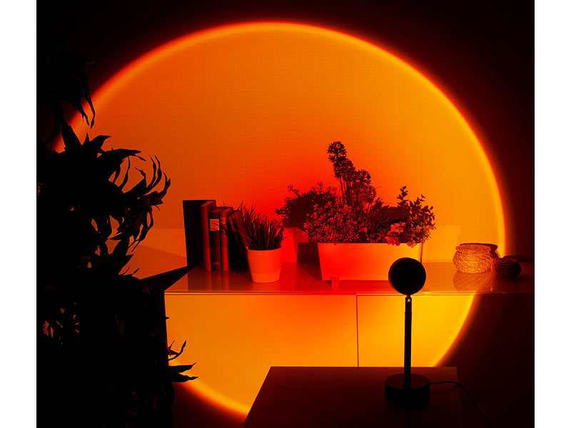Lunartec Sonnenuntergangs-LED-Projektionslicht, 10W, 180