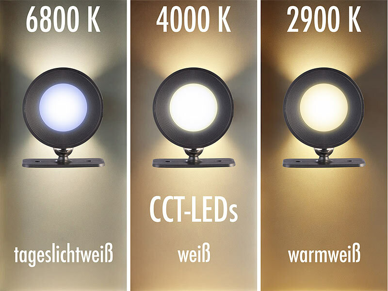 ; Mehrfarbige LED-Dekoleuchten mit auswechselbaren Motiven 